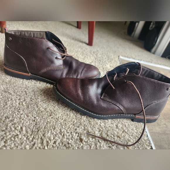 Timberland Men's Brown Leather Shoes Size 9 - Picture 1 of 5